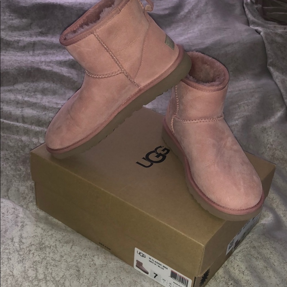 UGG Classic Mini Blush Pink Size 7